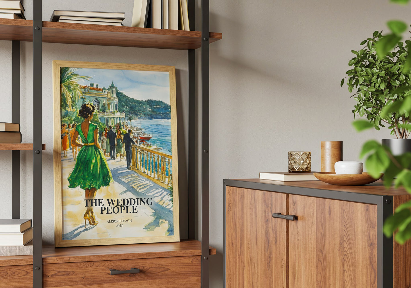 The Wedding People book watercolour illustration paper finish options – matte satin gloss