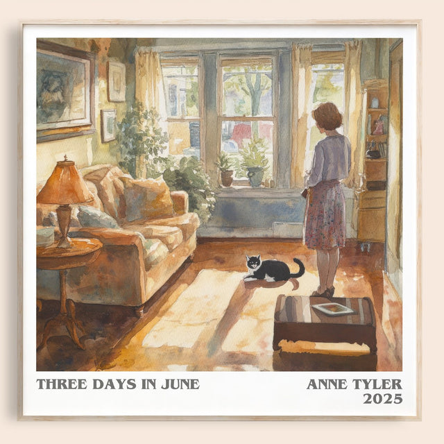 Three Days In June Literary Art Print by Anne Tyler