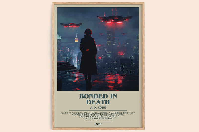 Bonded in Death Bookish Wall Art by J. D. Robb (Modern style)