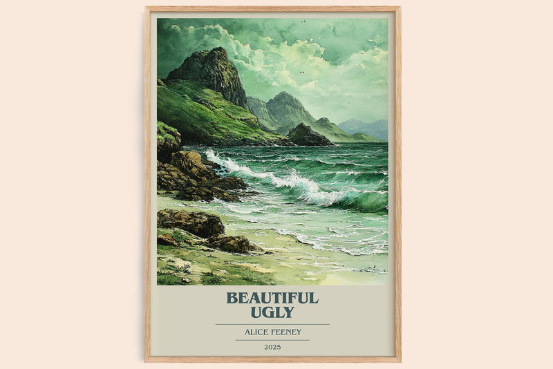 Beautiful Ugly Book Cover Poster by Alice Feeney (Modern Minimalist style)