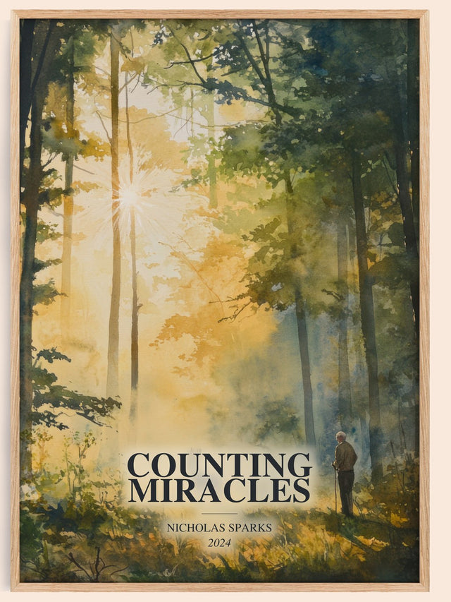 Counting Miracles Book Watercolour Illustration by Nicholas Sparks