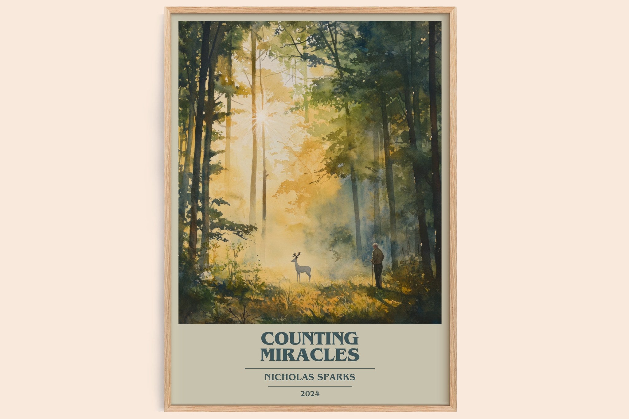 Counting Miracles Book Cover Poster by Nicholas Sparks
