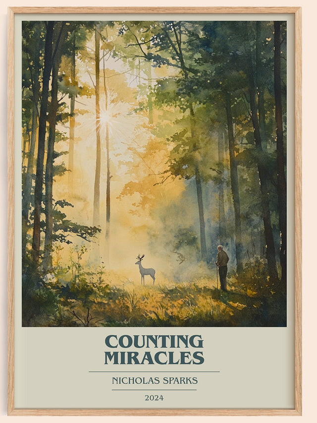 Counting Miracles Book Cover Poster by Nicholas Sparks
