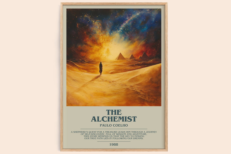 The Alchemist Bookish Wall Art by Paulo Coelho (Modern style)