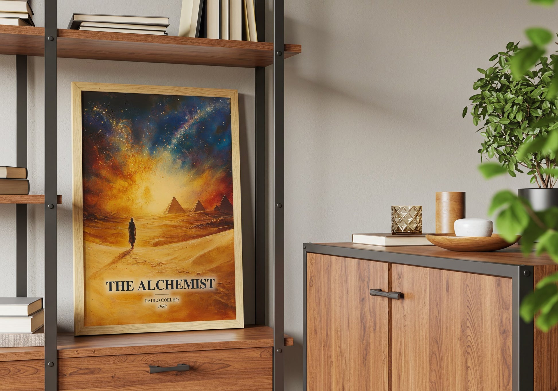 The Alchemist book watercolour illustration paper finish options – matte satin gloss