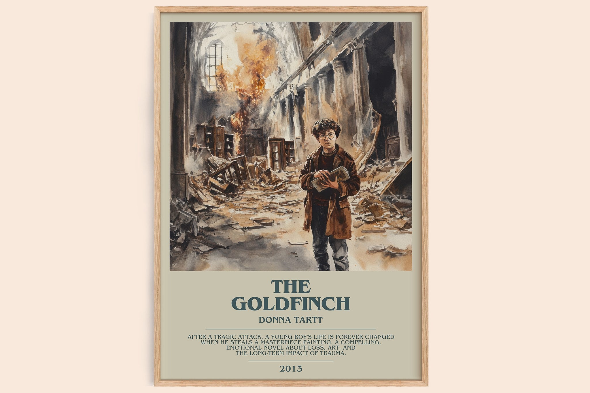 The Goldfinch Bookish Wall Art by Donna Tartt