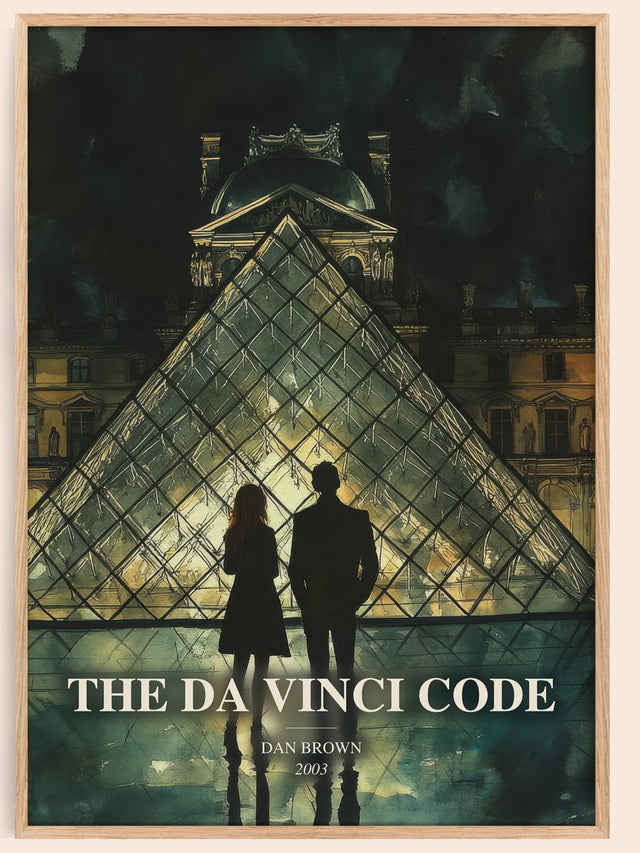 The Da Vinci Code Book Watercolour Illustration by Dan Brown