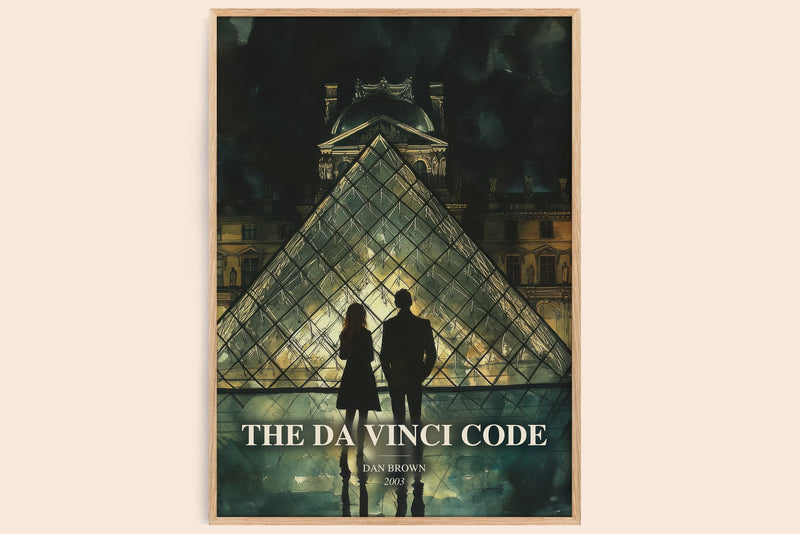 The Da Vinci Code Book Watercolour Illustration by Dan Brown (Edge style)
