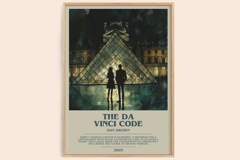 The Da Vinci Code Bookish Wall Art by Dan Brown (Modern style)