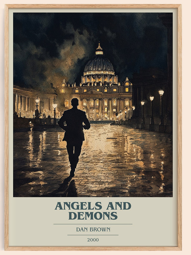 Angels And Demons Book Cover Poster by Dan Brown
