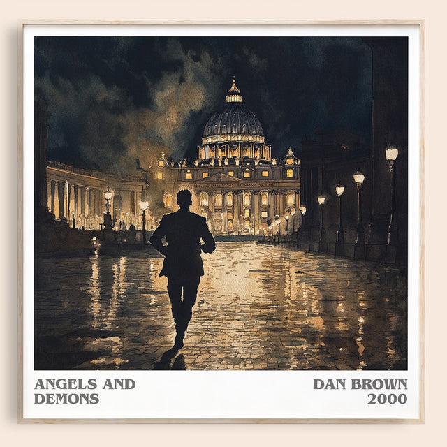 Angels And Demons Literary Art Print by Dan Brown