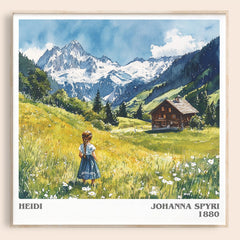 Heidi Literary Art Print by Johanna Spyri