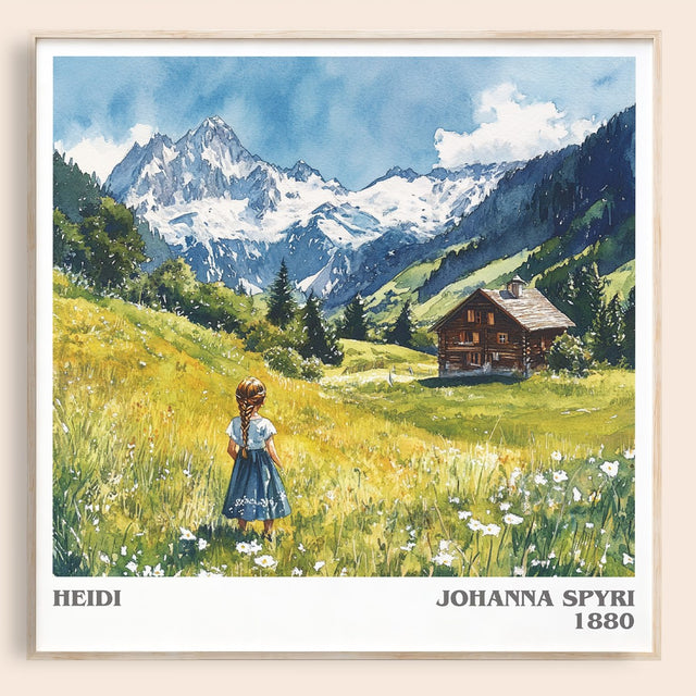Heidi Literary Art Print by Johanna Spyri