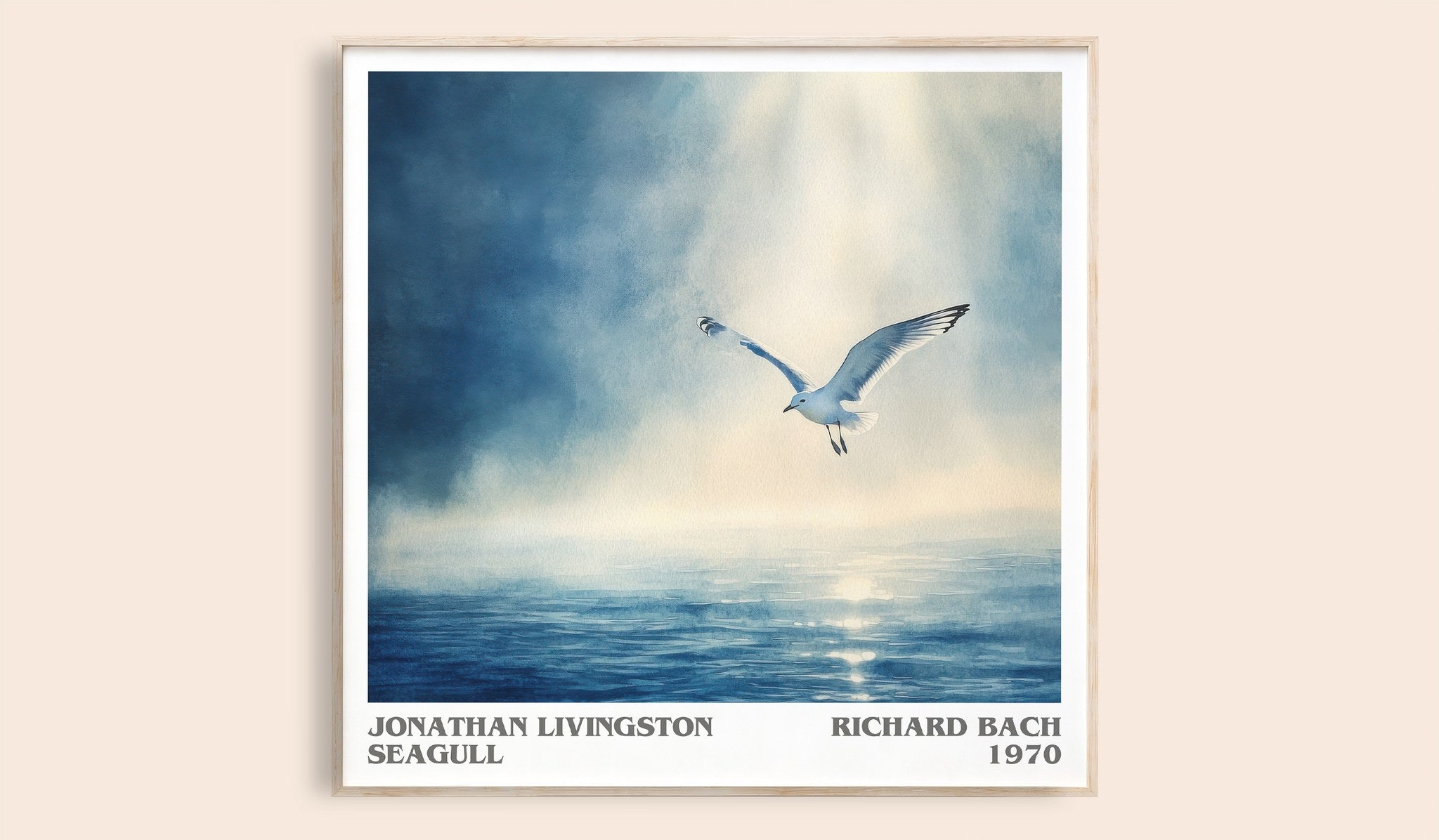 Jonathan Livingston Seagull Literary Art Print by RICHARD BACH