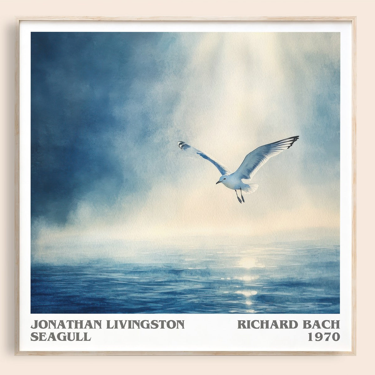Jonathan Livingston Seagull Literary Art Print by RICHARD BACH