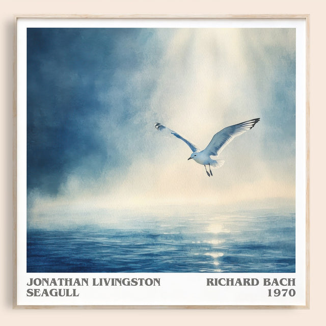 Jonathan Livingston Seagull Literary Art Print by RICHARD BACH