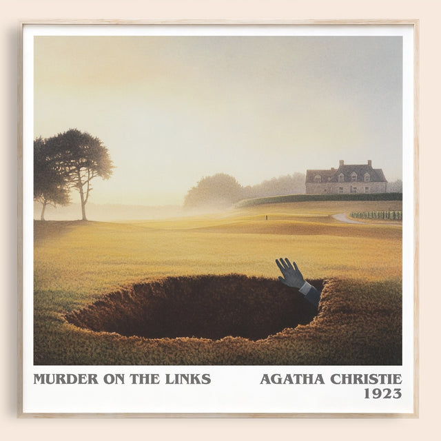 The Murder on the Links Literary Art Print by Agatha Christie