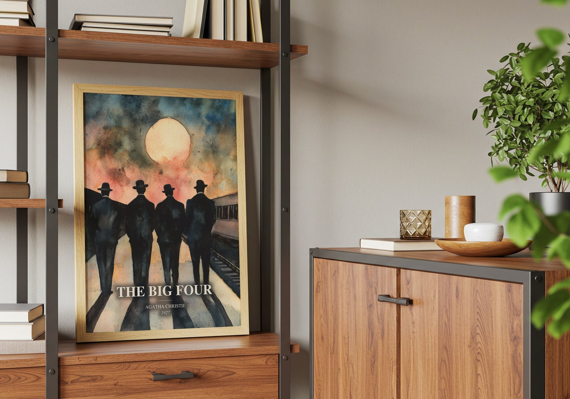 The Big Four book watercolour illustration paper finish options – matte satin gloss