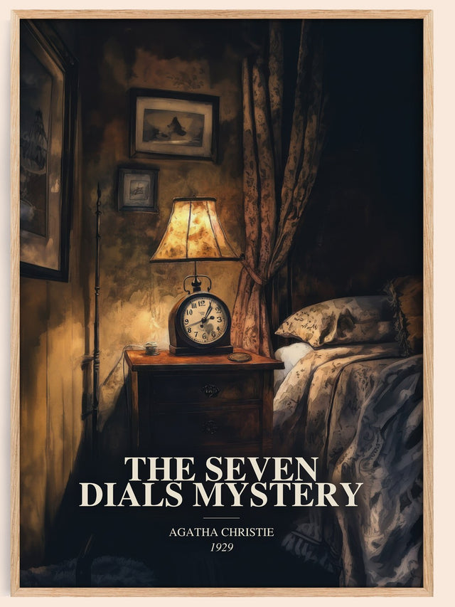 Seven Dials Mystery Book Watercolour Illustration by Agatha Christie