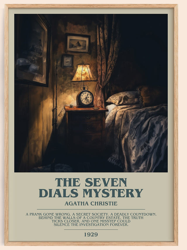 The Seven Dials Mystery Bookish Wall Art by Agatha Christie