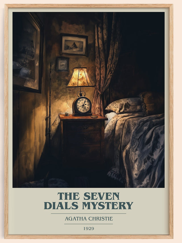 The Seven Dials Mystery Book Cover Poster by Agatha Christie