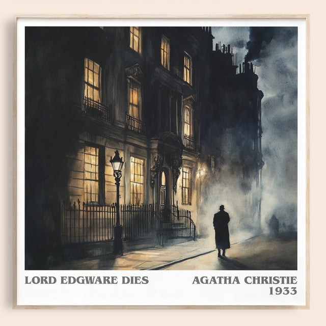 Lord Edgware Dies Literary Art Print by Agatha Christie