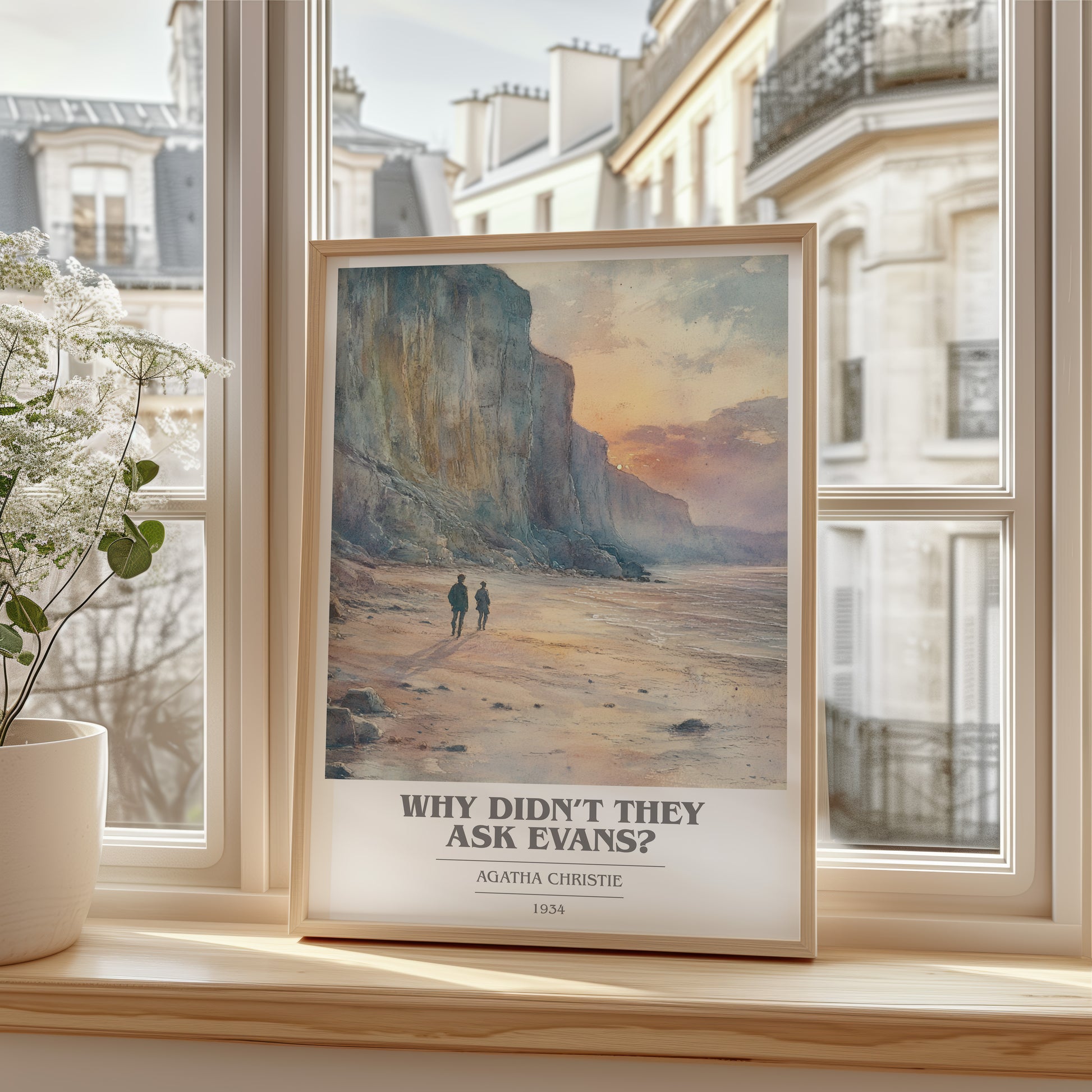 Why Didn't They Ask Evans? book cover poster colour and style options – Agatha Christie book art