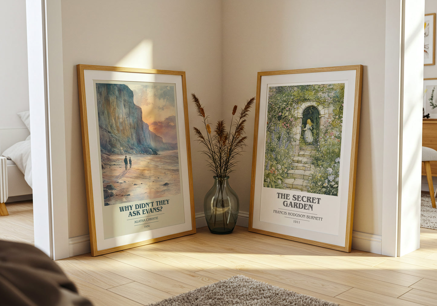 Why Didn't They Ask Evans? book cover book poster framed on wall – mystery wall art