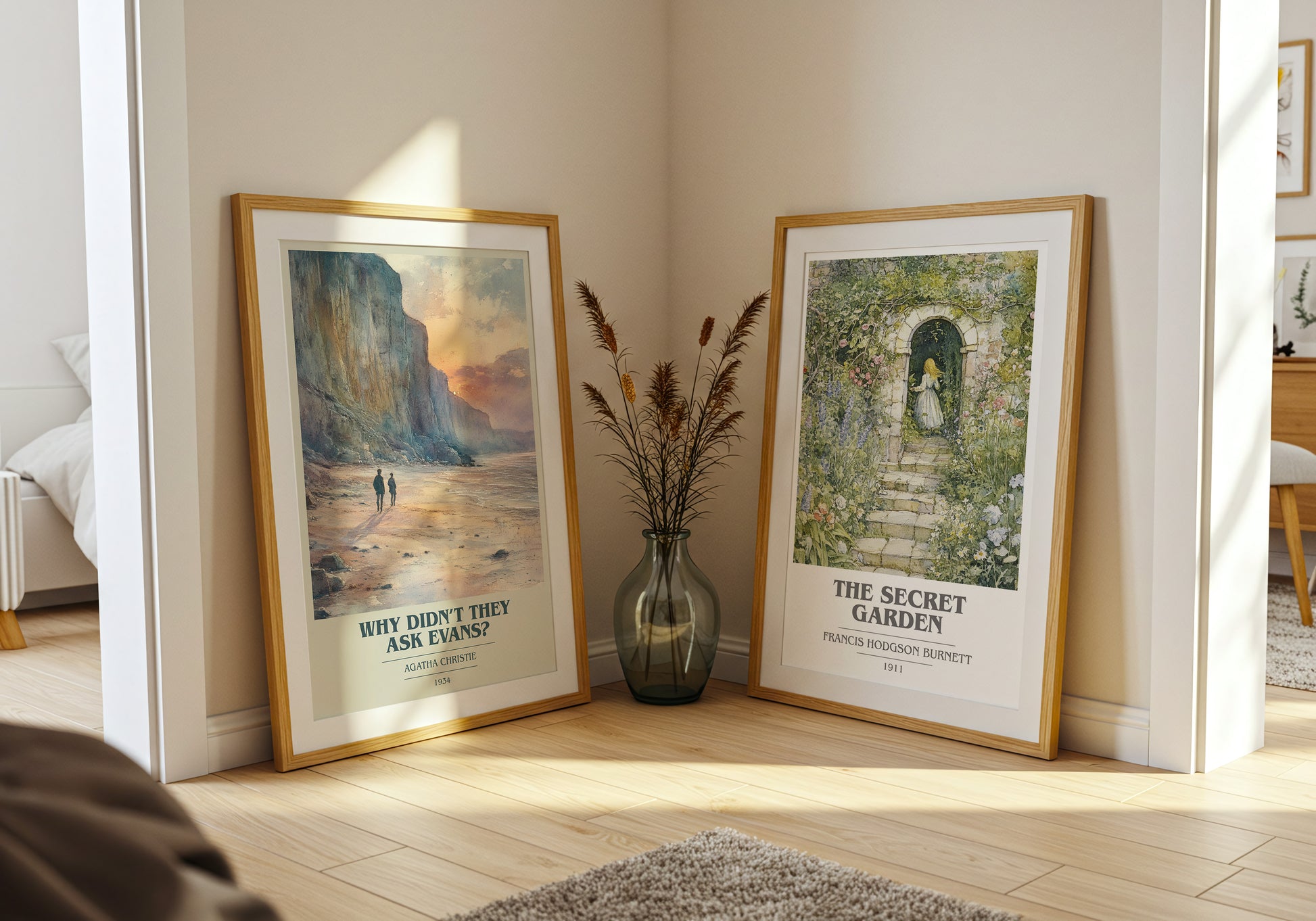 Why Didn't They Ask Evans? book cover book poster framed on wall – mystery wall art