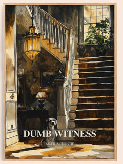Dumb Witness Book Watercolour Illustration by Agatha Christie