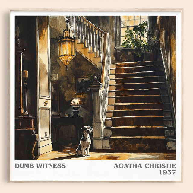 Dumb Witness Literary Art Print by Agatha Christie