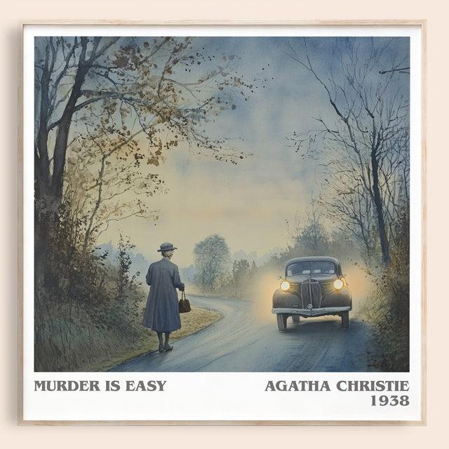 Murder Is Easy Literary Art Print by Agatha Christie