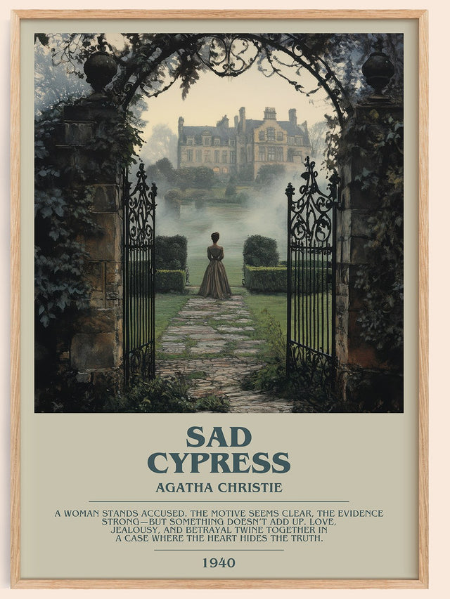 Sad Cypress Bookish Wall Art by Agatha Christie