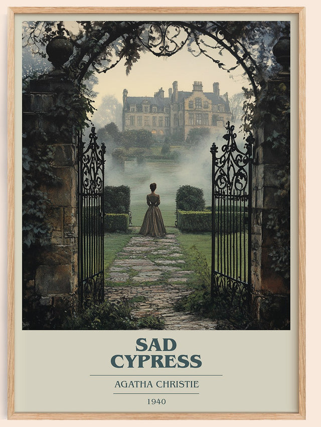 Sad Cypress Book Cover Poster by Agatha Christie