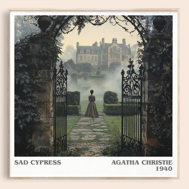 Sad Cypress Literary Art Print by Agatha Christie