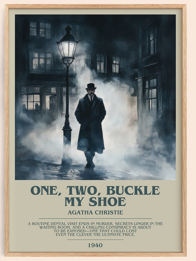 One, Two, Buckle My Shoe Bookish Wall Art by Agatha Christie