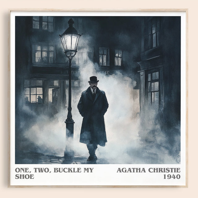 One, Two, Buckle My Shoe Literary Art Print by Agatha Christie