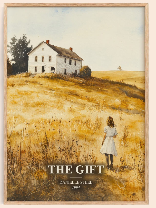 The Gift Book Watercolour Illustration by Danielle Steel