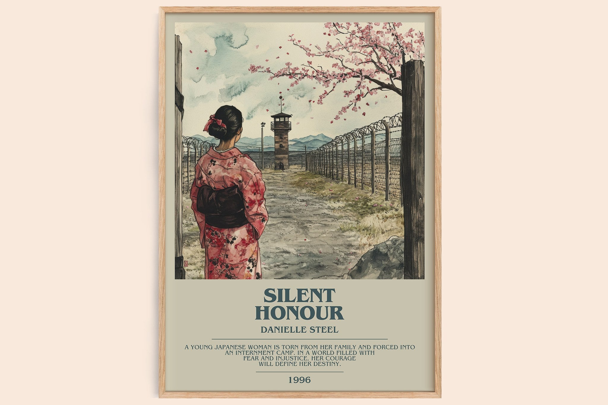 Silent Honour Bookish Wall Art by Danielle Steel