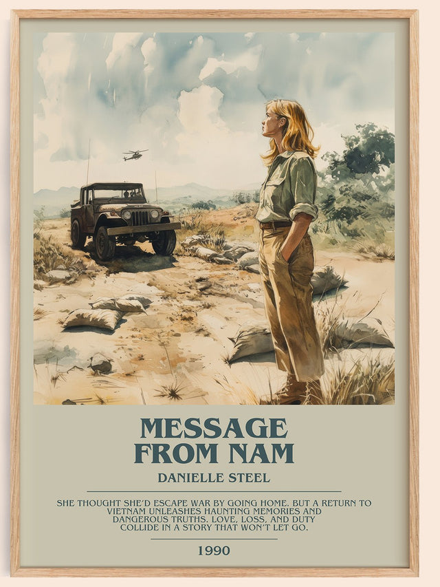 Message from Nam Bookish Wall Art by Danielle Steel