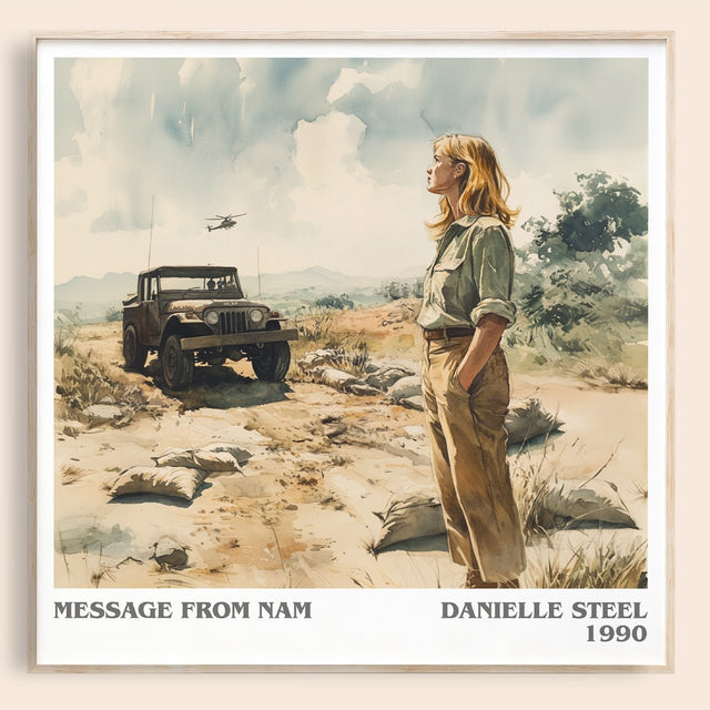 Message from Nam Literary Art Print by Danielle Steel