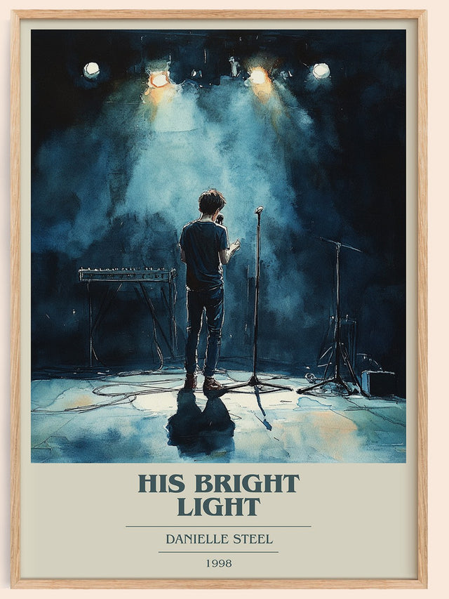 His Bright Light Book Cover Poster by Danielle Steel