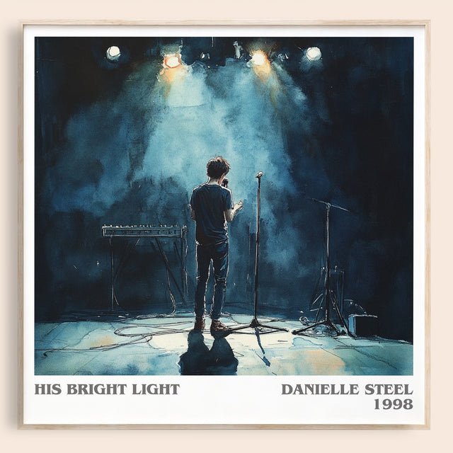 His Bright Light Literary Art Print by Danielle Steel