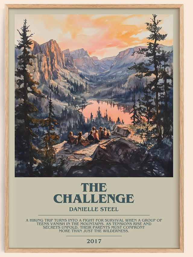The Challenge Bookish Wall Art by Danielle Steel
