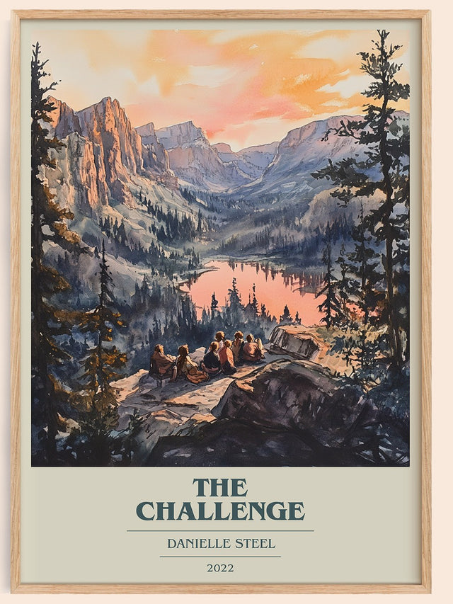 The Challenge Book Cover Poster by Danielle Steel