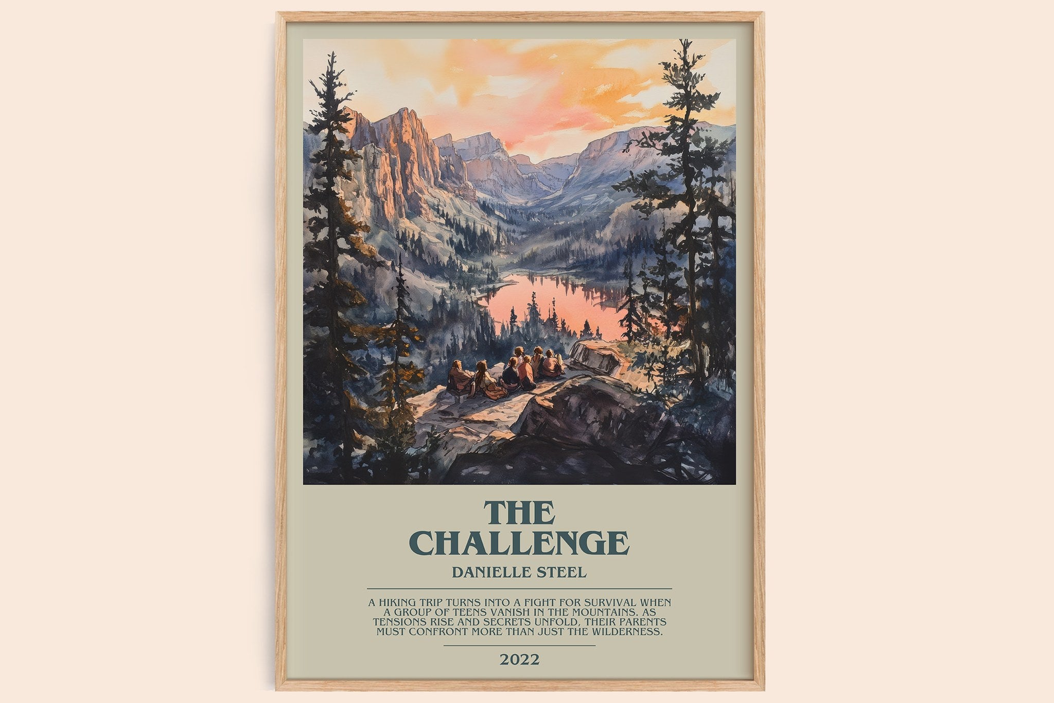 The Challenge Bookish Wall Art by Danielle Steel