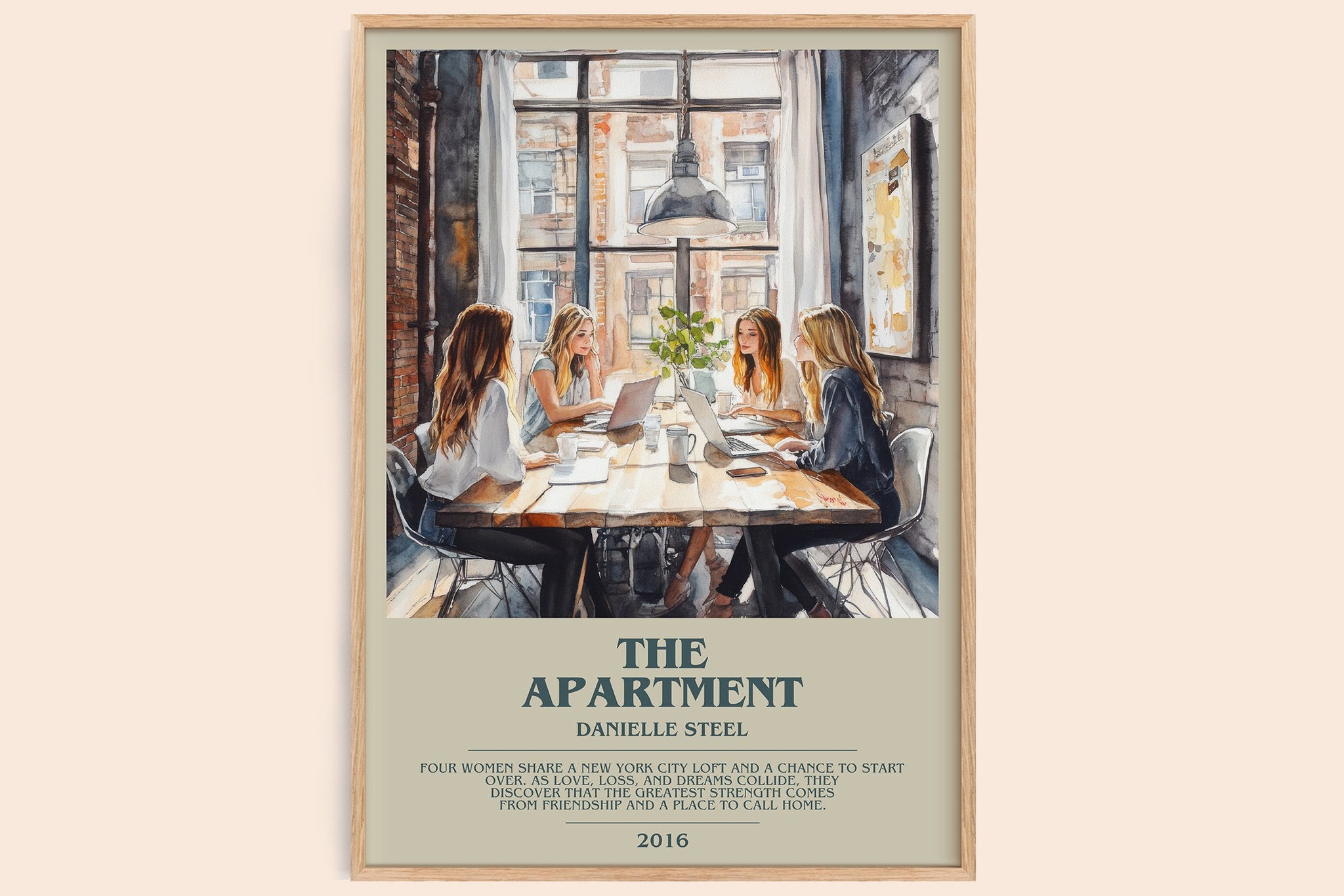 The Apartment Bookish Wall Art by Danielle Steel