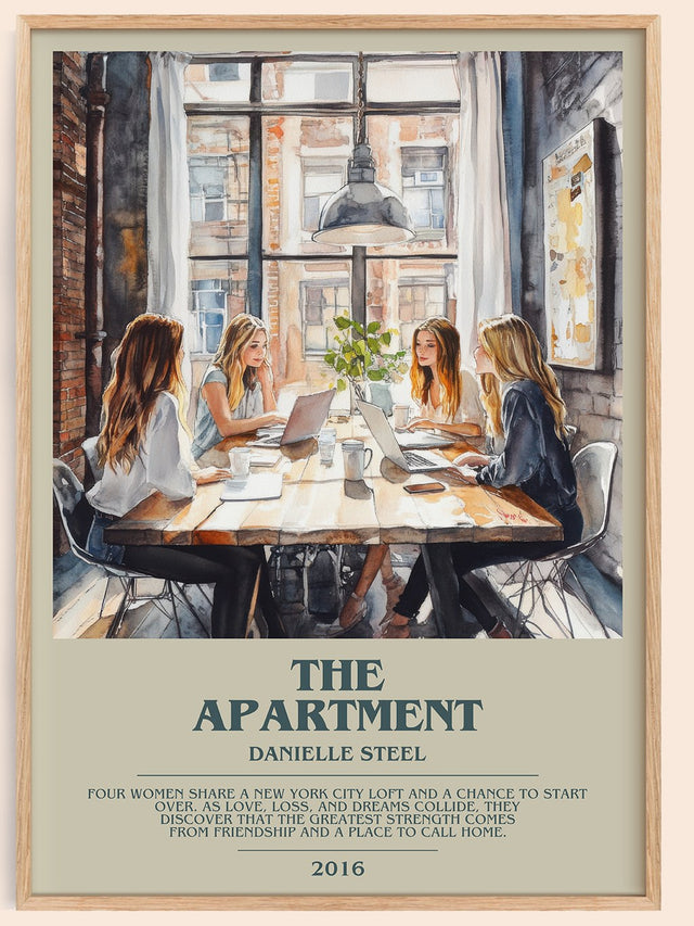 The Apartment Bookish Wall Art by Danielle Steel