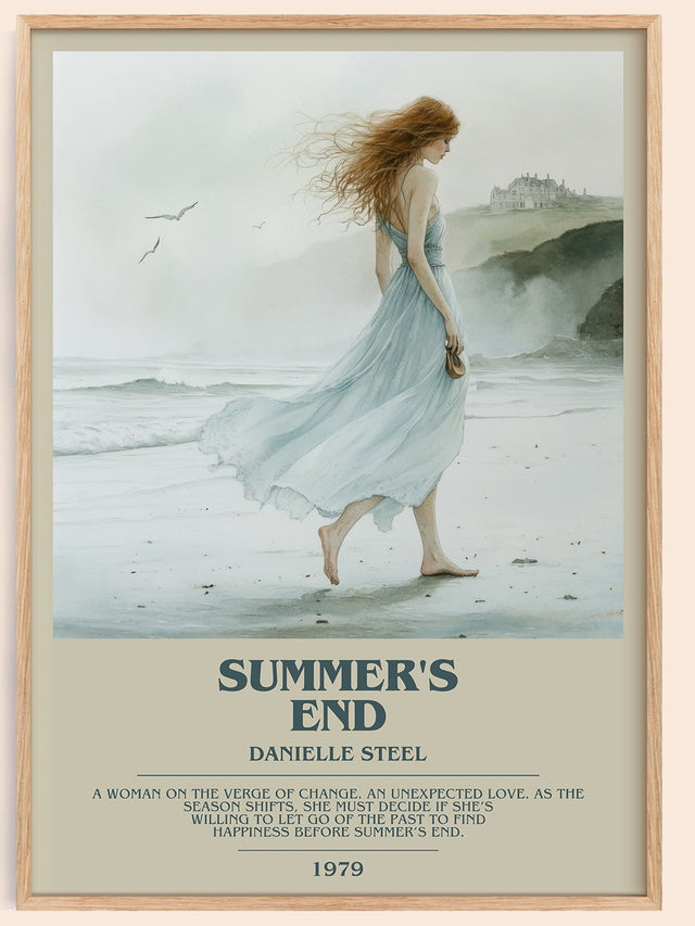 Summer's End Bookish Wall Art by Danielle Steel