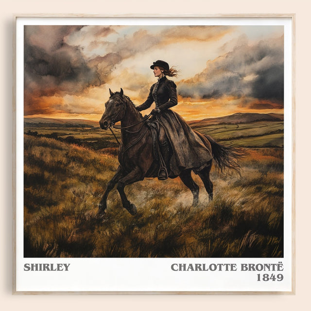 Shirley Literary Art Print by Charlotte Brontë
